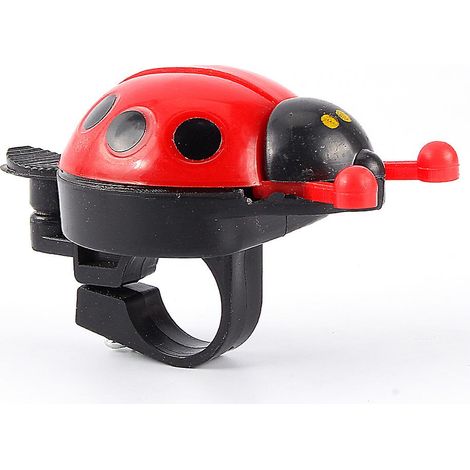Sonnette de vélo enfant coccinelle, cadeau mignon pour les enfants qui aiment s'amuser en plein air (rouge) (1/5)