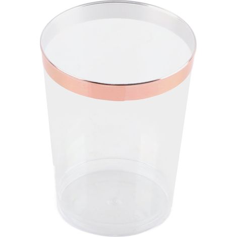 Lot de 20 gobelets rigides de 270 ml (9 oz) en plastique, parfaits pour l'eau, le vin, les desserts, la cuisine occidentale et les fêtes. (1/5)
