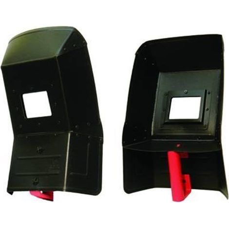 1PZ MASCHERE DI PROTEZIONE CURVE PER SALDATRICI - mm.260x390x81, peso gr.290