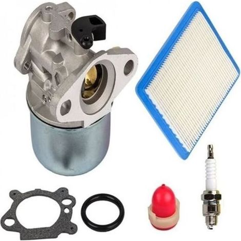 pair Kit carburateur avec poire d\\\\'amorçage et filtre à air 491588 pour moteurs Briggs & Stratton 4 à 7 CV (1/4)