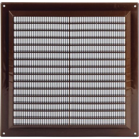 1 Grille D'Aération Rectangulaire 250x250mm, Plastique Marron, Registre Évaporation Air, Pour Mur Et Plafond Intérieur (1/5)