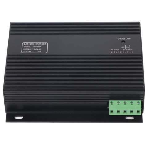 Saluaqui Chargeur de Batterie Intelligent pour Le Générateur - Chargeur de Batterie Genset 12V / 24V 10A avec compatibilité de Tension Large et Charge Efficace. (1/4)