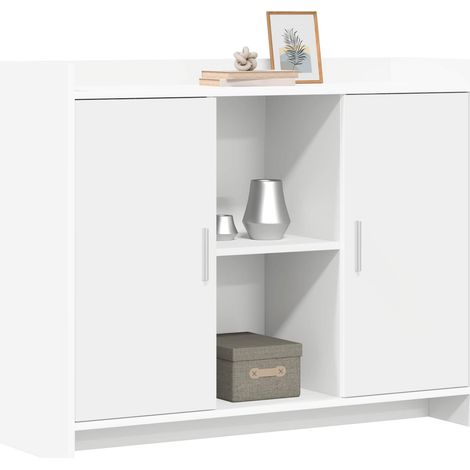 Sideboard/Anrichte/Buffet Weiß 98,5 x 33 x 80 cm Holzwerkstoff LXWW622107 (1/5)