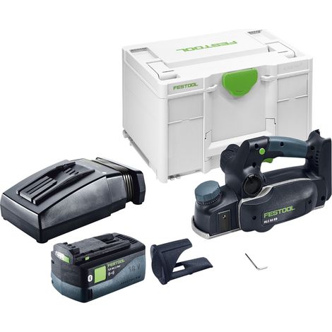Festool HLC 82 EB-Basic Pialla a batteria 18 V 82 mm Brushless + 1x batteria 5,0 Ah + caricabatteria + Systainer (1/5)