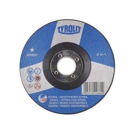 Schruppscheibe BASIC D230xS8mm Körnung 30 gekröpft 2in1 Bohrung 22,23 mm TYROLIT (1/4)