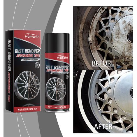 Car tire rust remover, rust remover, stain remover, and retreading agent - 120ml (1/5)