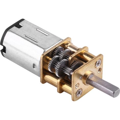 DC 6V Moteur de réduction Turbine à Couple élevé à Engrenage 15RPM (1/5)