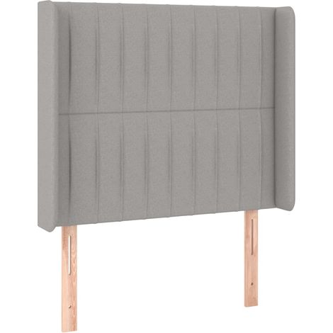 Maison Exclusive - Testiera ad Orecchio Grigio Chiaro 103x16x118/128 cm in Tessuto