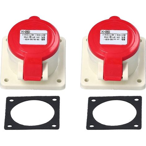 Prise industrielle ZNG314 16A, triphasée + terre, indice de protection IP44