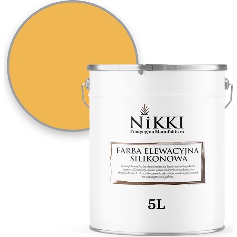 Pittura per facciate 5L giallo intenso F636 resistente all'inverdimento