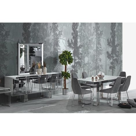 Comedor completo SET negro y blanco