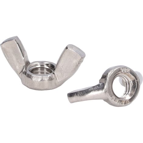 Lot de 50 écrous à oreilles A2-70 acier inoxydable DIN 315 M3 pour fixation matériel assemblage (1/5)
