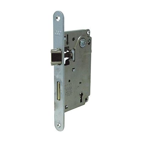 SERRATURA PATENT B.TONDO CROMO OPACO CENTRO AGB • I.MM 90 F.MM 22 E.MM 50