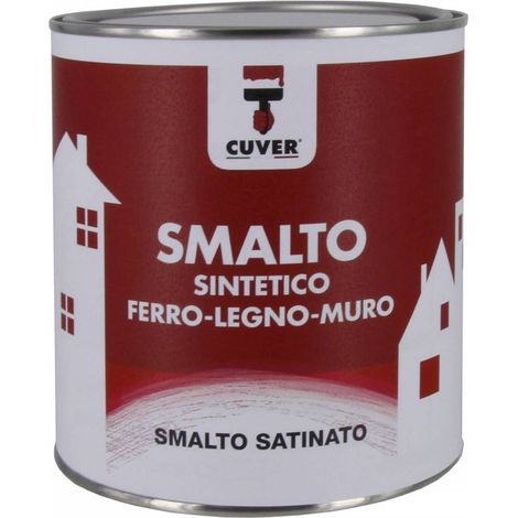 SMALTO CUVER SATINATO BIANCO LT.0,750. Prezzo per 1 pezzo.