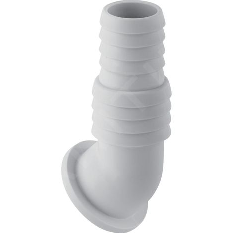 Geberit embout de tuyau coudé 242691111 pour siphon en saillie pour appareils, plastique, blanc (1/2)