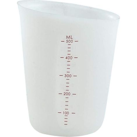 Verre Mesureur Verre Doseur Gradué Tasse à Mesurer en SiliCône De Cuisine Réutilisable Tasse à Mesurer De Farine 250 ML / 500 ML pour La Cuisine-Fei Yu (1/5)