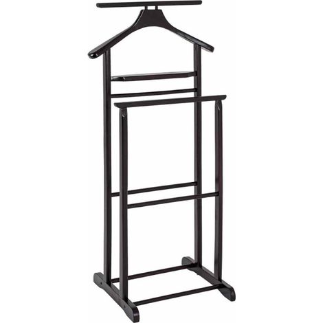 Valet de Chambre en Bois "Veoh" 102cm Marron Foncé