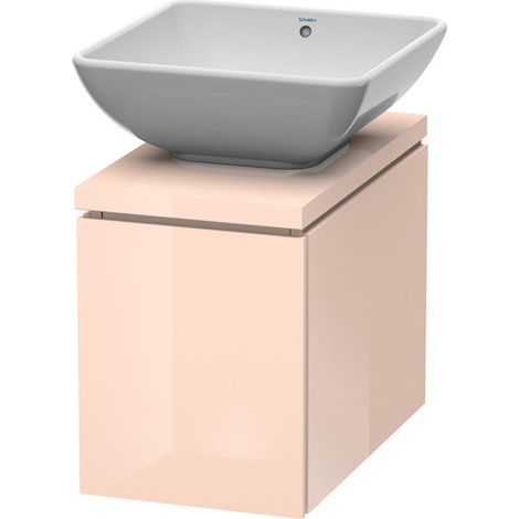 Meuble sous-vasque L-CUBE 320x547x400mm perle d'abricot haute brillance