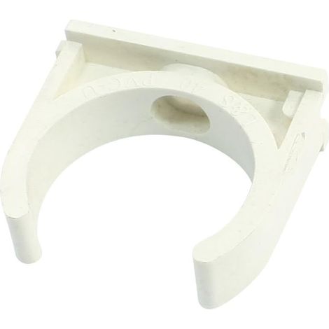 40mm Durchmesser - weiße PVC-U-Wasserversorgung Drücken Sie den Clip die Rohrschelle