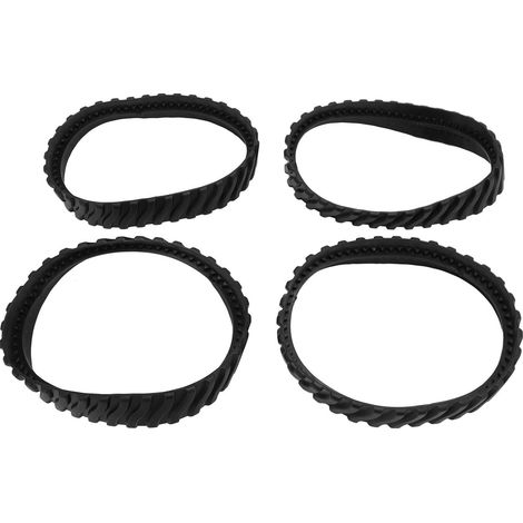 Pneus de Remplacement pour Robot de Nettoyage de Piscine MX8 MX6 - 4 Pièces de Bandes de Roue en Caoutchouc Robuste, Diamètre Intérieur 5.5 Pouces, Installation Facile Sans Outils (1/5)