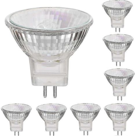 Ampoules halogènes GU5.3 12 V 35 W, blanc chaud, dimmables, lot de 8 A (1/4)