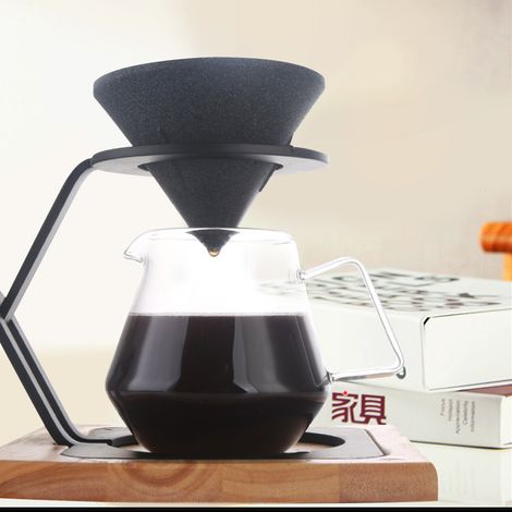 Filtre à café conique non poreux en minerai d'alumine, accessoire pour filtre à café (1/5)