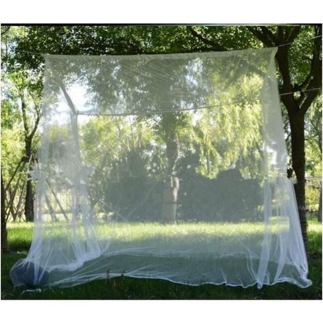 Moustiquaire Extérieur Moustiquaire XXL Jardin, Moustiquaire de Lit Double, Carrée Moustiquaire Intérieur Mobile pour Balcons, Pergolas, Piscines, Patios, Jardins et Camping-220200200cm TREET (1/4)