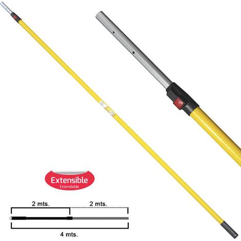 Mango Samurai Extensible Aluminio 2,0+2,0 Metros (1/3)
