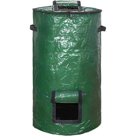 Sac à compost, seau à compost refermable pour fermentation, sac à compost pour déchets de feuilles de jardin (1/4)