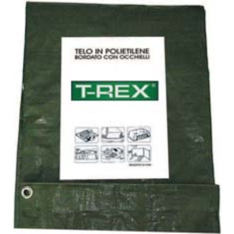 Telo occhiellato bordato con angoli rinforzati 100 gr. - mt.10x15 - gr.100 al mq. - colore verde/blu 1 pezzi T-rex