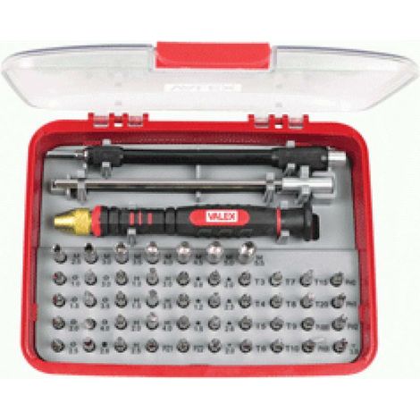 Cacciavite portainserti di precisione serie 51 pezzi inserti 1453496 valex (1/4)