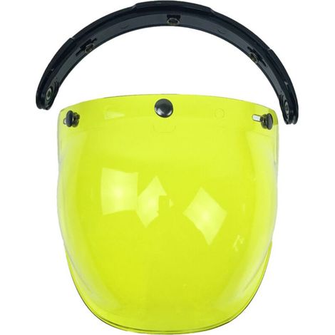 Eosnow Visière anti-vent à bulles à 3 boutons-pression pour casque de moto Biltwell Gringo&Bonanza (1/4)