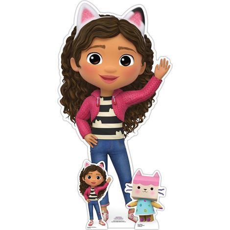 Figurine en carton Gabby et la Maison Magique – Hauteur 96 cm – Décoration originale pour événements – Facile à déplier et réutiliser – Star Cutouts