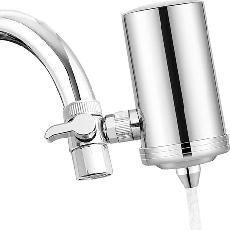 VURAHOME -Système de filtration de robinet de 2600 gallons, filtre à eau de robinet en carbone anti-calcaire, eau du robinet en acier inoxydable 304 à haut débit de 2,2 GPM f (1/5)