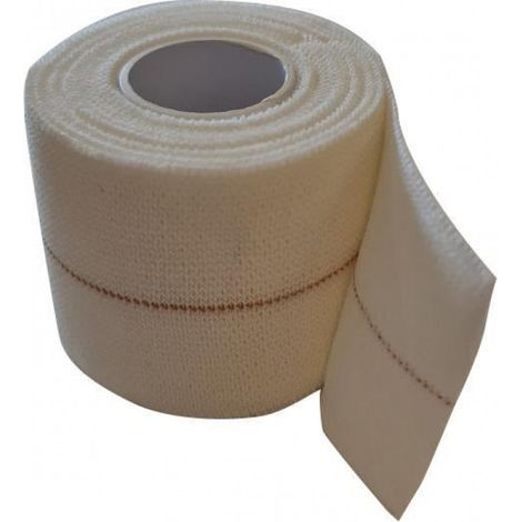 Bandes Élastiques Adhésives - Coton Sans Latex - Pour Fitness Et Entretien Physique - 8 cm x 2,5 m - Blanc