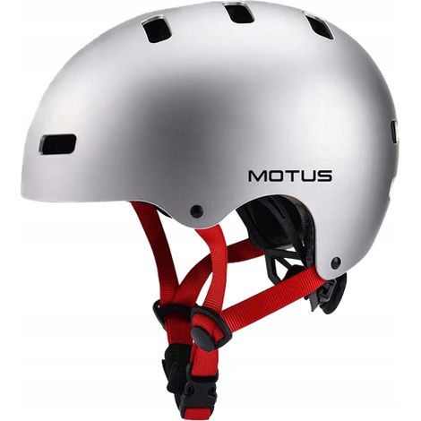 Motus MD-107 Silberner Kinderhelm - Größe S/M
