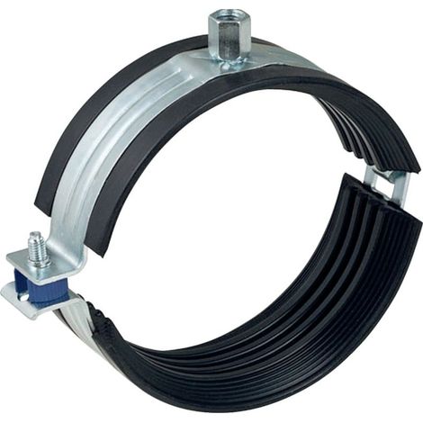 Geberit Rohrschelle, gedämmt, M8/M10, 110mm, Stahl, Galvanisch verzinkt (1/5)