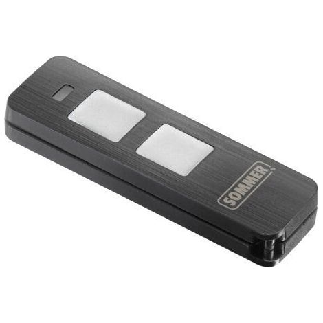Sommer Handsender Pearl Twin+ - schwarz - große Tasten - 2 Befehl - S11925