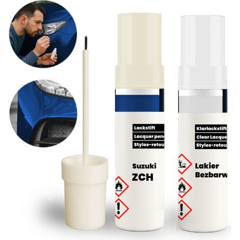 Kit 2 in 1 Suzuki ZCH Blue: base + trasparente con pennello (1/5)