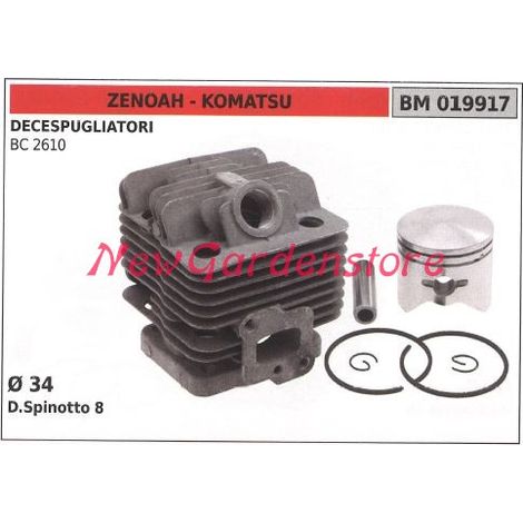 Cilindro pistone segmenti ZENOAH motore decespugliatore BC 2610 019917