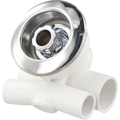 Buse de jet de piscine rotative à 360 ° pour spa - Débit réglable - Sortie de retour en plastique blanc - Pièce de rechange pour hydrothérapie (1/5)