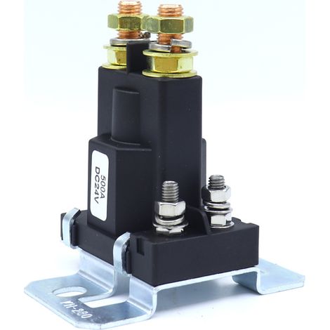 BRAVIX Haute Courant Relais Démarreur 500AMP DC 24V 4 Broches Voiture Auto Démarrage Contacteur Double Batteries Isolateur Contrôle on/Off Switch