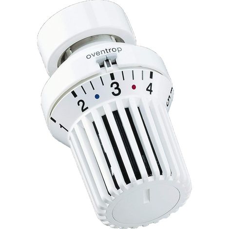 1 Tête thermostatique Oventrop Uni XH filetage M30x1,5 position zéro blanc pour radiateur (1/4)