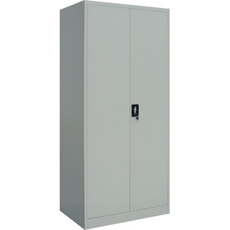 Armoire de rangement Meino 2 portes L80xH180 - gris