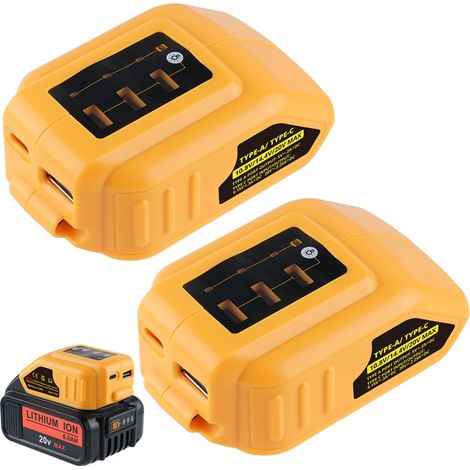 2X Für Dewalt DCB094K Dual XR USB 14.4/18V Port Ladegerät Für Lithium-Akku DCB184 DCB182 DCB200