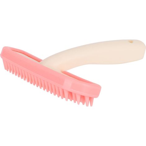 Peigne de massage doux en silicone pour chiens et chats, brosse de toilettage pour le bain et la douche, grand format. (1/5)