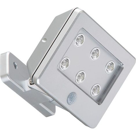 Sensor LED Außenleuchte, 12 cm, 0,36 W, Titan-Silber, Briloner Leuchten (1/2)