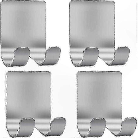 Porte-rasoir en acier inoxydable, compatible avec les crochets de douche (lot de 4) (1/5)