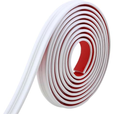 Weiße, selbstklebende Bilderleistenleiste, 240 mm L x 0,9 Zoll L (1/5)