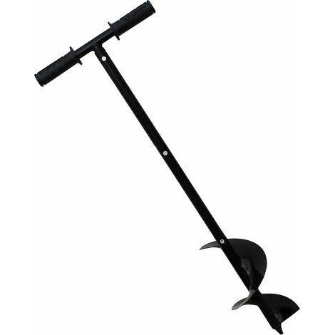 85 cm Main Auger Post Hole Digger, Acier laminé à Froid en Forme de T Jardin Auger Foret avec Poignée Antidérapante Manual Earth Auger Drill pour Cultiver en Profondeur des Semis (1/5)